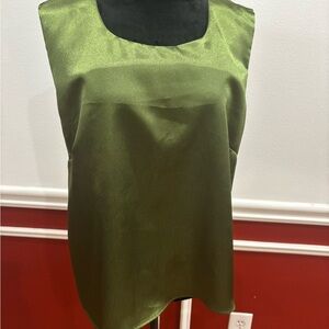 Elegant Green Sleeveless Top